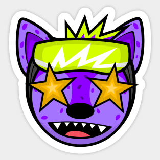 EXCITED HYPER HYENA Sticker